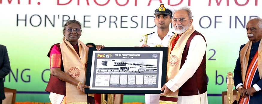  President of India Graces 52nd Convocation & Closing Ceremony of Centenary Year at PEC