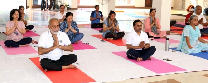 Yoga for Vasudhaiva Kutumbakam at PEC