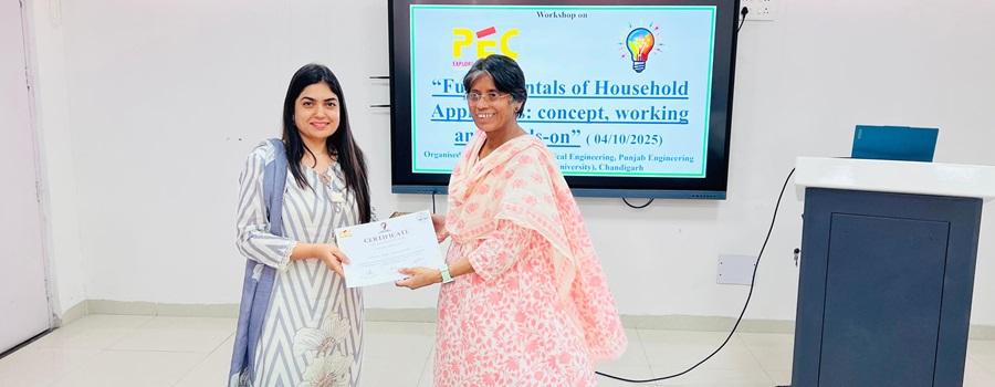 EED-PEC Organized Workshop on Fundamentals of Household Appliances ...