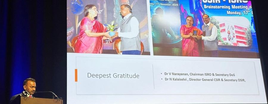 PEC Alumnus Mr. Jitendra Singh Honoured at International ‘Health from Space’ Congress 2026