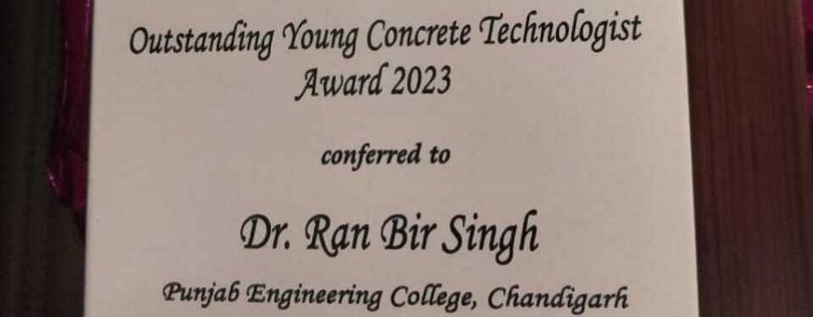 Outstanding Young Concrete Technologist Award 2023 PEC