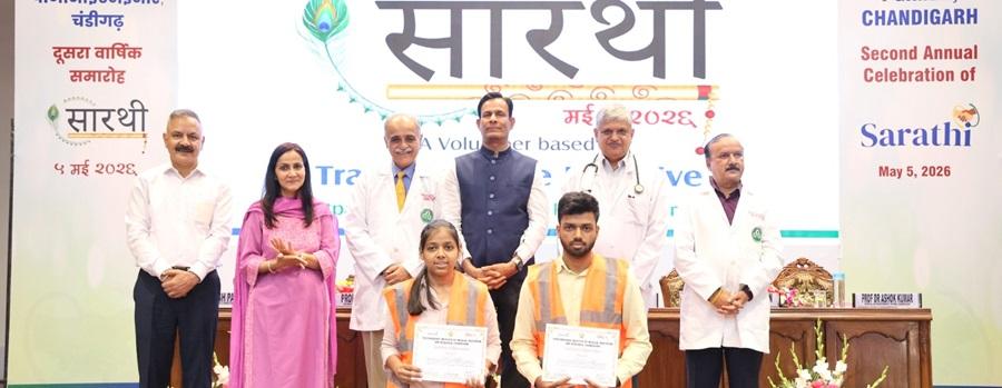 PEC Students Appreciated for Contribution to Sarathi Project at PGI Chandigarh