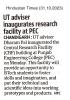 Dr. Dharam Pal, inaugurated the CRF building at PEC
