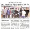 PEC Students wins laurels at IIT Ropar