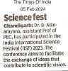 PEC Asst. Professor Selected & Participated in Young Scientist Conference