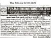 Vacancy Requirements at PEC Chandigarh