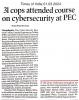 31 City Police Officers completed the Cyber Security course at PEC Chandigarh