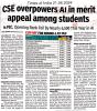 Admission Cutoff for B.Tech Students