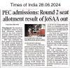 Round 2 of Josaa begins at PEC, Chandigarh