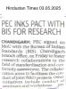 BIS Inked an MoU with PEC for Research and Academic Excellence 