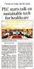 PEC Organized Seminar on Sustainable Tech on Healthcare